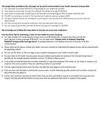 Sample Letter To Health Insurance Company