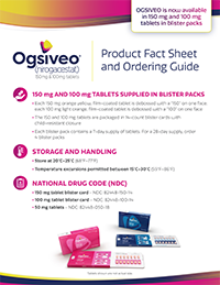 Ogsiveo Product Fact Sheet And Ordering Guide