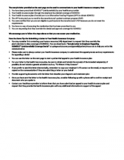 Sample Letter To Health Insurance Company